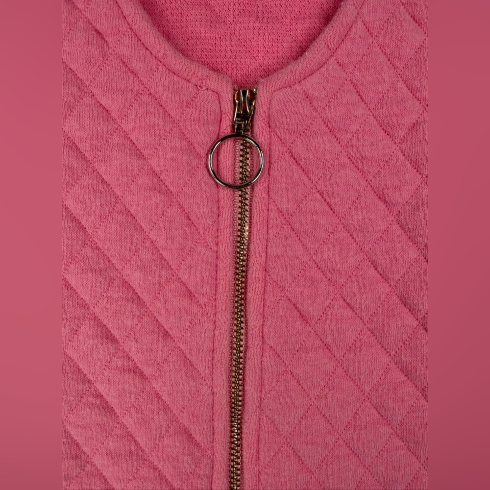 BISBY Girls Quilted Jumper in Rose - 4Y - Picture 3 of 4